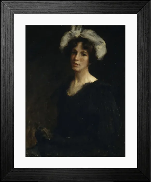 Framed Print : Bessie Potter, ca. 1895. Creator: William Merritt Chase Framed Print : Bessie Potter, ca. 1895. Creator: William Merritt Chase
