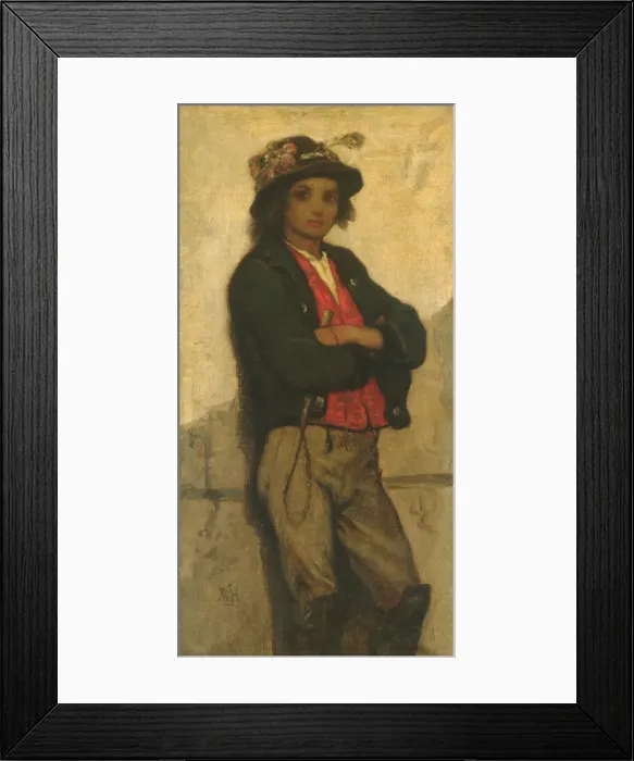 Framed Print : Italian Boy, 1866 (?). Creator: William Morris Hunt Framed Print : Italian Boy, 1866 (?). Creator: William Morris Hunt