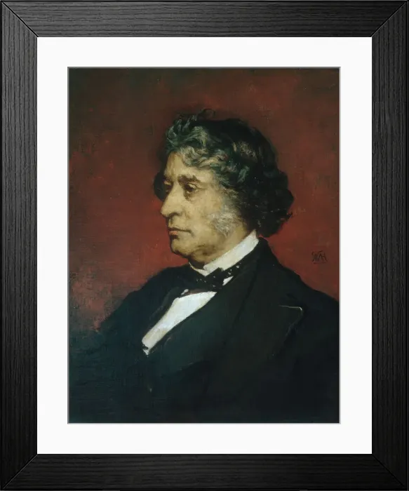 Framed Print : Charles Sumner, 1875. Creator: William Morris Hunt Framed Print : Charles Sumner, 1875. Creator: William Morris Hunt