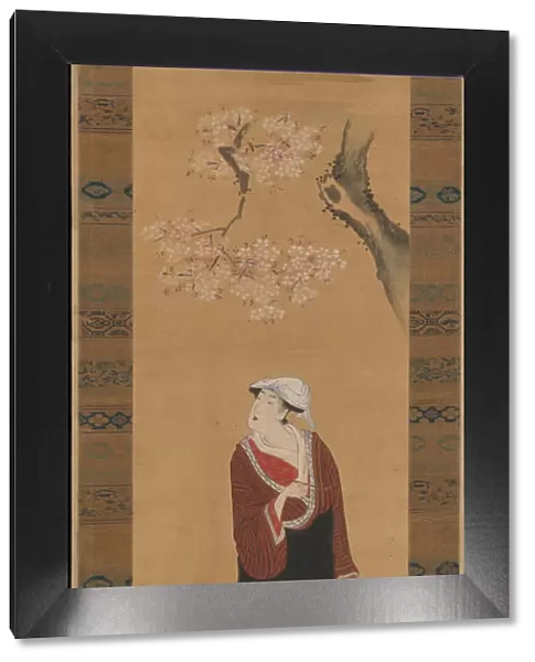Woman and Child under a Cherry Tree, late 18th-early 19th century. Creator: Utagawa Toyohiro