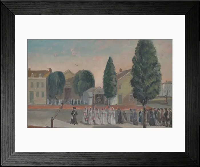 Framed Print : Infant Funeral Procession, 1870s. Creator: William P. Chappel Framed Print : Infant Funeral Procession, 1870s. Creator: William P. Chappel