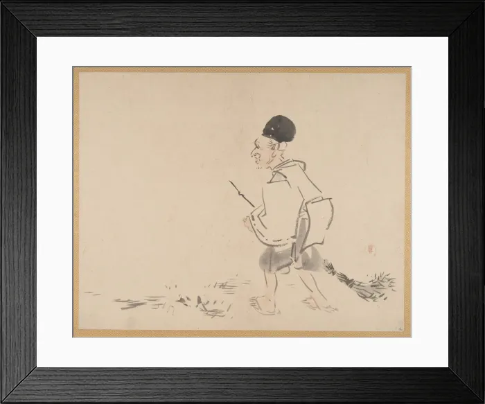 Framed Print : Painting, 19th century. Creator: Shibata Zeshin Framed Print : Painting, 19th century. Creator: Shibata Zeshin