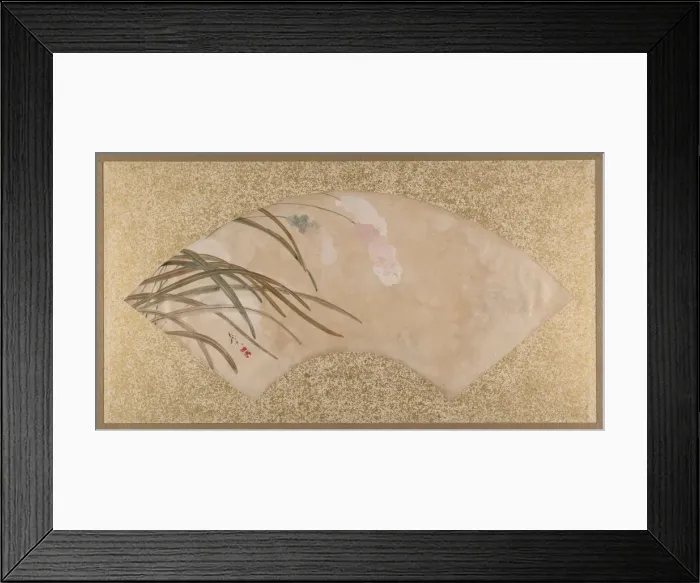 Framed Print : Flowers and Leaves, late 19th century. Creator: Shibata Zeshin Framed Print : Flowers and Leaves, late 19th century. Creator: Shibata Zeshin