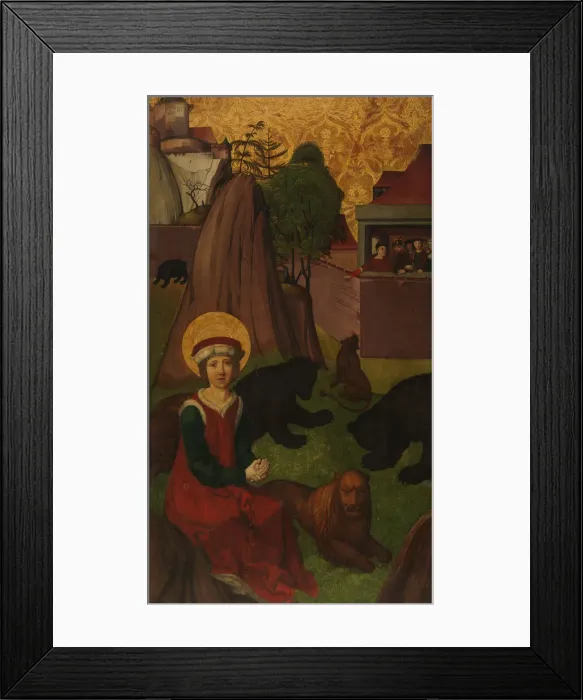 Framed Print : St Agapitus of Praeneste in the Arena; (int.) The Beheading of St Agapitus... c1500-1505 Framed Print : St Agapitus of Praeneste in the Arena; (int.) The Beheading of St Agapitus... c1500-1505