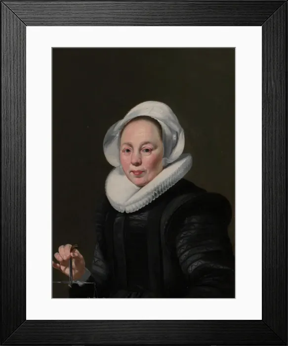 Framed Print : Portrait of a Woman with a Balance, ca. 1625-26. Creator: Thomas de Keyser Framed Print : Portrait of a Woman with a Balance, ca. 1625-26. Creator: Thomas de Keyser