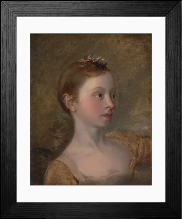 Framed Print : The Painters Daughter Mary (1750-1826), mid-19th century. Creator: Unknown Framed Print : The Painters Daughter Mary (1750-1826), mid-19th century. Creator: Unknown