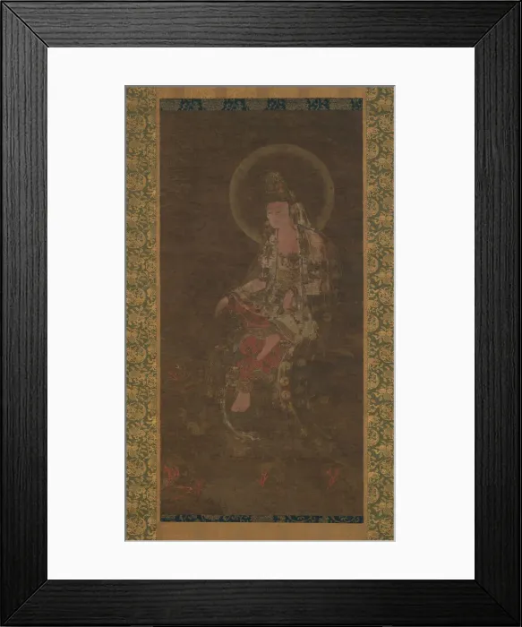 Framed Print : Water-Moon Avalokiteshvara, 14th century. Creator: Unknown Framed Print : Water-Moon Avalokiteshvara, 14th century. Creator: Unknown
