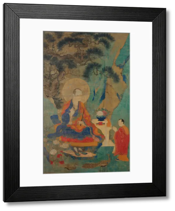 Framed Print : The Arhat Vajraputra, 15th century. Creator: Unknown Framed Print : The Arhat Vajraputra, 15th century. Creator: Unknown