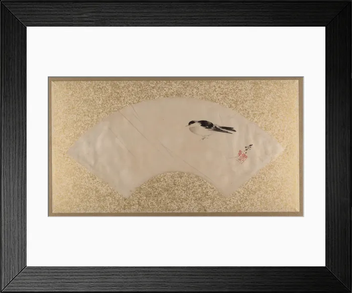 Framed Print : Birds, late 19th century. Creator: Shibata Zeshin Framed Print : Birds, late 19th century. Creator: Shibata Zeshin