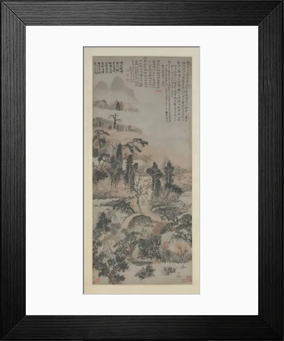 Framed Print : Drunk in Autumn Woods, ca. 1702. Creator: Shitao Framed Print : Drunk in Autumn Woods, ca. 1702. Creator: Shitao