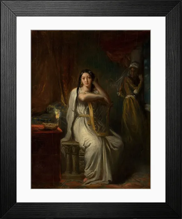 Framed Print : Desdemona (The Song of the Willow), 1849. Creator: Theodore Chasseriau Framed Print : Desdemona (The Song of the Willow), 1849. Creator: Theodore Chasseriau