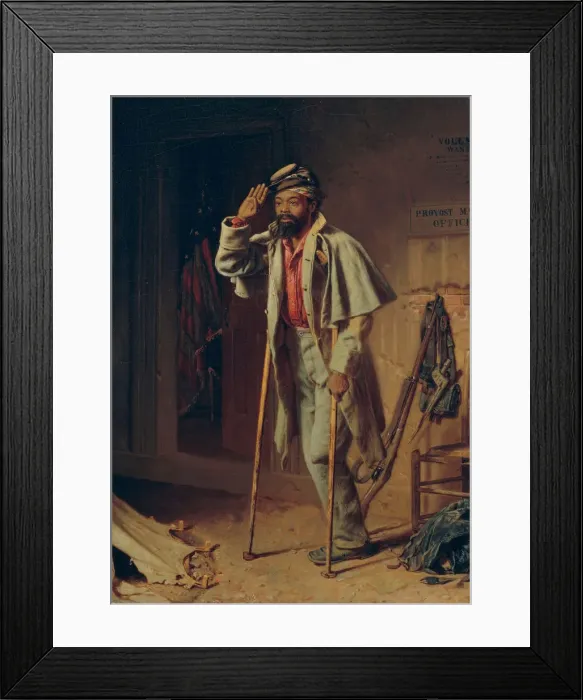 Framed Print : A Bit of War History: The Veteran, 1866. Creator: Thomas Waterman Wood Framed Print : A Bit of War History: The Veteran, 1866. Creator: Thomas Waterman Wood