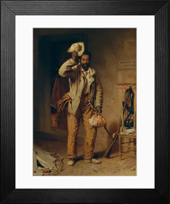 Framed Print : A Bit of War History: The Contraband, 1865. Creator: Thomas Waterman Wood