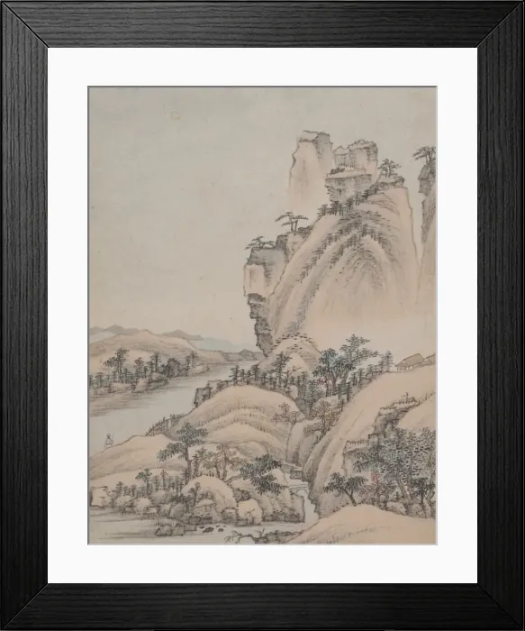 Framed Print : Landscapes, dated 1668. Creator: Xiao Yuncong Framed Print : Landscapes, dated 1668. Creator: Xiao Yuncong