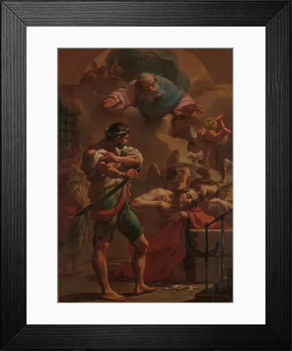 Framed Print : The Execution of Saint John the Baptist, ca. 1770. Creator: Ubaldo Gandolfi Framed Print : The Execution of Saint John the Baptist, ca. 1770. Creator: Ubaldo Gandolfi
