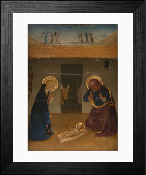 Framed Print : The Nativity. Creator: Zanobi di Benedetto Strozzi Framed Print : The Nativity. Creator: Zanobi di Benedetto Strozzi
