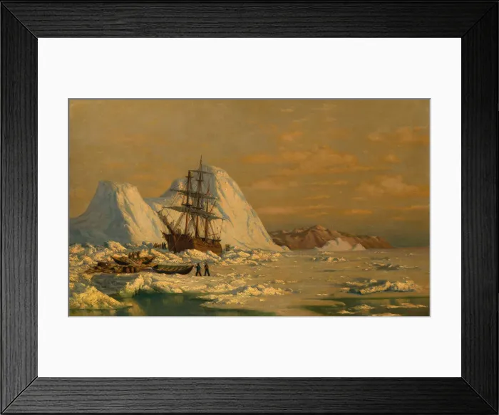 Framed Print : An Incident of Whaling. Creator: William Bradford Framed Print : An Incident of Whaling. Creator: William Bradford