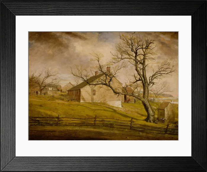 Framed Print : Long Island Farmhouses, 1862-63. Creator: William Sidney Mount Framed Print : Long Island Farmhouses, 1862-63. Creator: William Sidney Mount