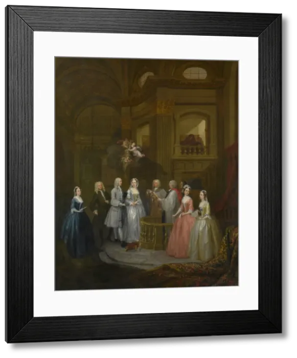 Framed Print : The Wedding of Stephen Beckingham and Mary Cox, 1729. Creator: William Hogarth Framed Print : The Wedding of Stephen Beckingham and Mary Cox, 1729. Creator: William Hogarth