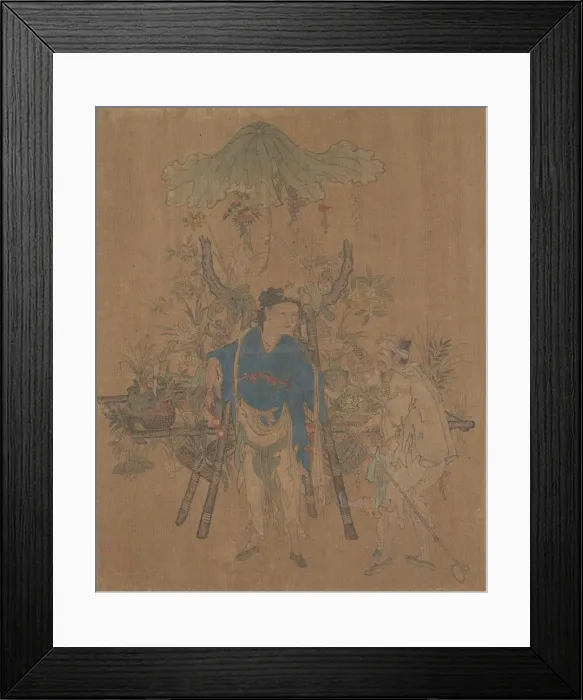 Framed Print : Flower Vendor. Creator: Unknown Framed Print : Flower Vendor. Creator: Unknown
