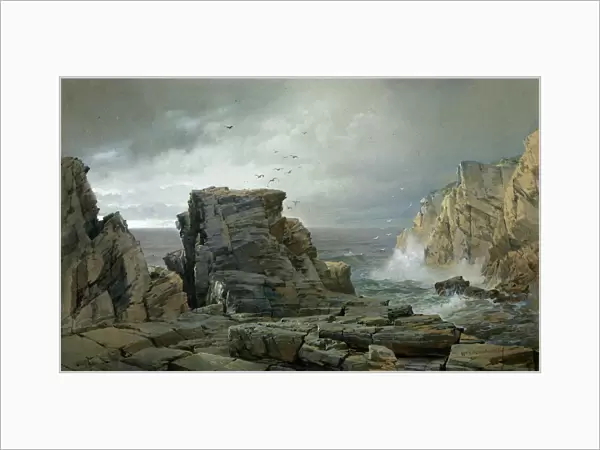 A Rocky Coast, 1877. Creator: William Trost Richards