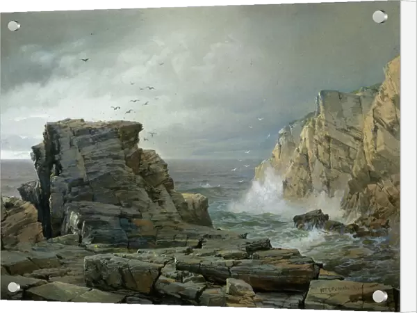 A Rocky Coast, 1877. Creator: William Trost Richards