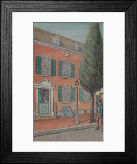 Framed Print : Tea Rusk and Brick House, 1870s. Creator: William P. Chappel Framed Print : Tea Rusk and Brick House, 1870s. Creator: William P. Chappel