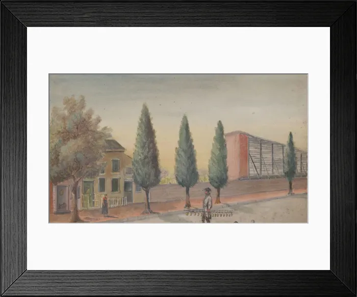 Framed Print : Strawberry Pedlar, 1870s. Creator: William P. Chappel Framed Print : Strawberry Pedlar, 1870s. Creator: William P. Chappel
