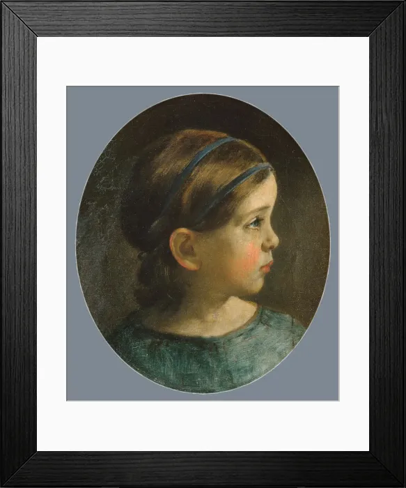 Framed Print : Daughter of William Page (Probably Mary Page), ca. 1840. Creator: William Page Framed Print : Daughter of William Page (Probably Mary Page), ca. 1840. Creator: William Page