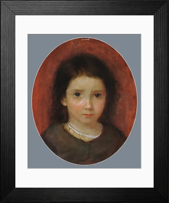 Framed Print : Daughter of William Page (Possibly Anne Page), ca. 1837-38. Creator: William Page Framed Print : Daughter of William Page (Possibly Anne Page), ca. 1837-38. Creator: William Page