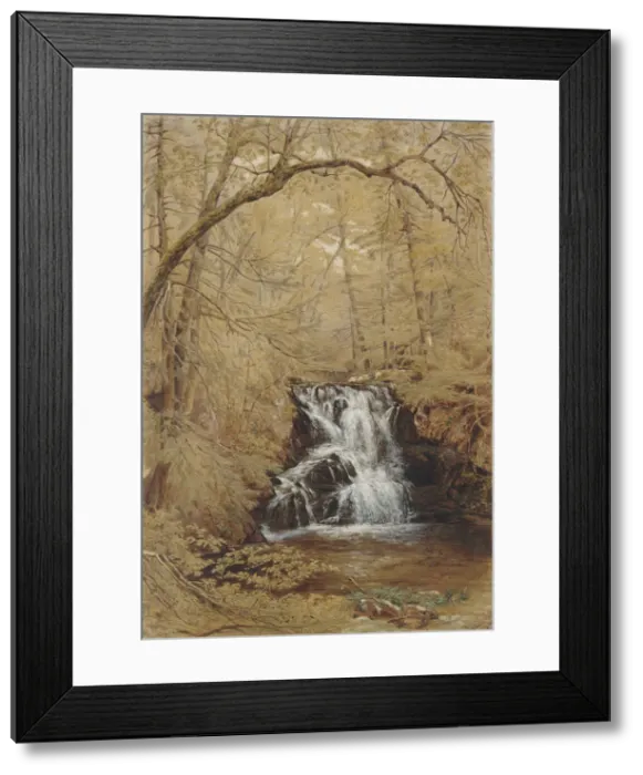 Framed Print : Indian Falls, Indian Brook, Cold Springs, New York, 1850. Creator: William Rickarby Miller Framed Print : Indian Falls, Indian Brook, Cold Springs, New York, 1850. Creator: William Rickarby Miller