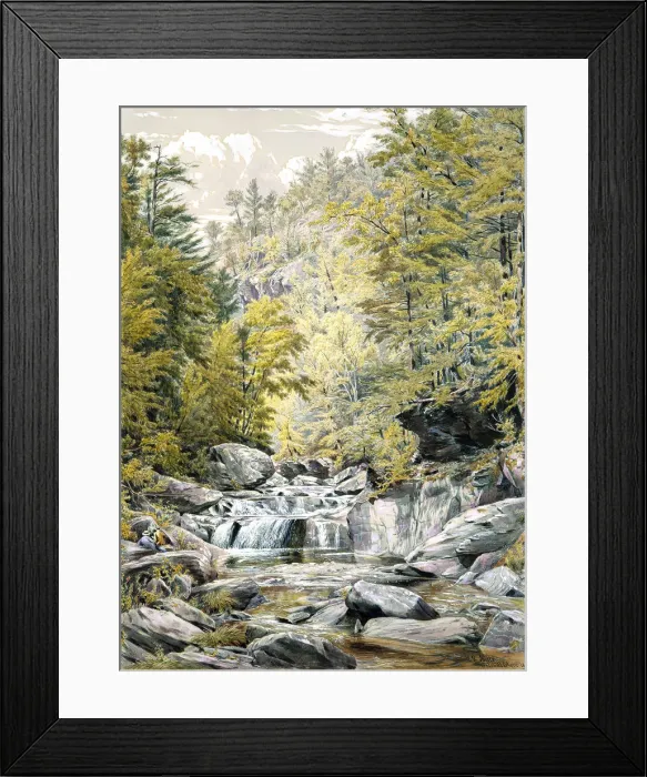 Framed Print : Catskill Clove, 1856. Creator: William Rickarby Miller Framed Print : Catskill Clove, 1856. Creator: William Rickarby Miller