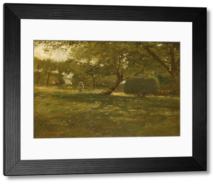 Framed Print : Harvest Scene, ca. 1873. Creator: Winslow Homer Framed Print : Harvest Scene, ca. 1873. Creator: Winslow Homer