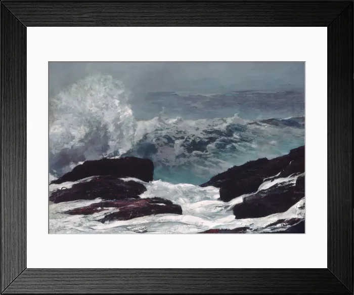 Framed Print : Maine Coast, 1896. Creator: Winslow Homer Framed Print : Maine Coast, 1896. Creator: Winslow Homer