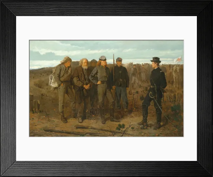 Framed Print : Prisoners from the Front, 1866. Creator: Winslow Homer Framed Print : Prisoners from the Front, 1866. Creator: Winslow Homer