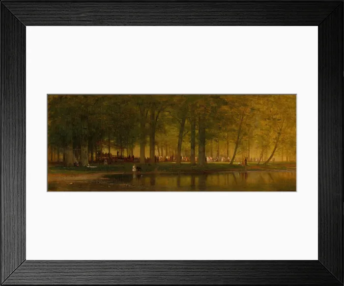 Framed Print : The Camp Meeting, 1874. Creator: Worthington Whittredge Framed Print : The Camp Meeting, 1874. Creator: Worthington Whittredge