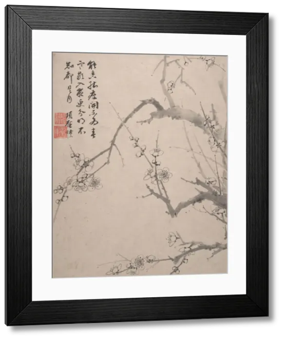 Framed Print : Landscapes, Flowers and Birds, dated 1639. Creator: Xiang Shengmo Framed Print : Landscapes, Flowers and Birds, dated 1639. Creator: Xiang Shengmo