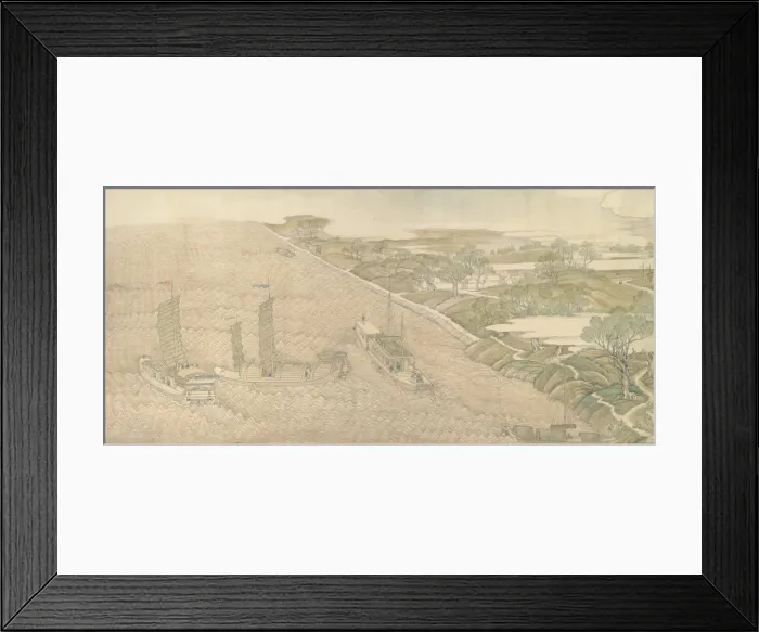 Framed Print : The Qianlong Emperors Southern Inspection Tour, Scroll Four: The Confluence of the Huai Framed Print : The Qianlong Emperors Southern Inspection Tour, Scroll Four: The Confluence of the Huai