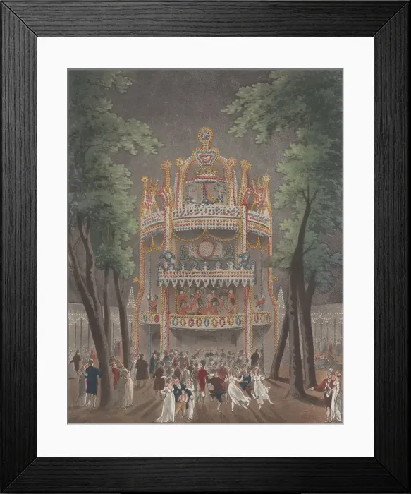 Framed Print : Vauxhall Garden, October 2, 1809. October 2, 1809. Creators: Thomas Rowlandson, J Framed Print : Vauxhall Garden, October 2, 1809. October 2, 1809. Creators: Thomas Rowlandson, J