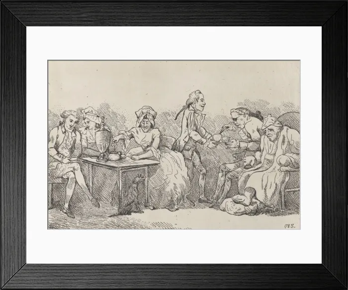 Framed Print : City Courtship, 1786. 1786. Creator: Imitator of Thomas Rowlandson Framed Print : City Courtship, 1786. 1786. Creator: Imitator of Thomas Rowlandson