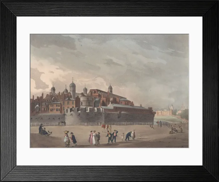 Framed Print : View of the Tower, October 1, 1809. October 1, 1809. Creators: Thomas Rowlandson Framed Print : View of the Tower, October 1, 1809. October 1, 1809. Creators: Thomas Rowlandson