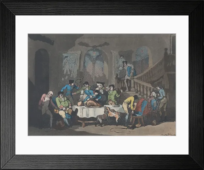 Framed Print : The Breakfast, February 1, 1789. February 1, 1789. Creator: Thomas Rowlandson