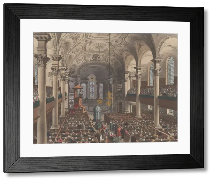 Framed Print : St. Martins in the Fields, August 1, 1809. August 1, 1809 Framed Print : St. Martins in the Fields, August 1, 1809. August 1, 1809