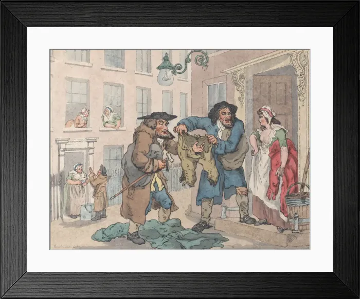 Framed Print : Traffic, 1791. 1791. Creator: Thomas Rowlandson Framed Print : Traffic, 1791. 1791. Creator: Thomas Rowlandson
