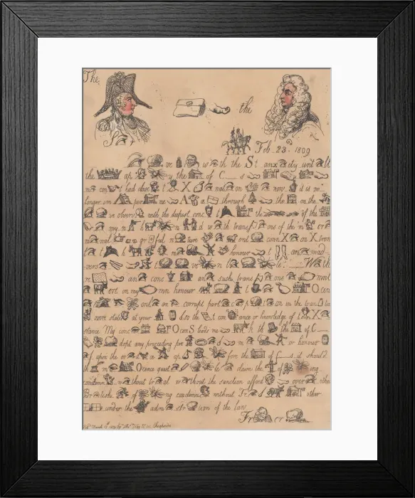 Framed Print : Yorkshire Hieroglyphics, Plate 3, March 13, 1809. March 13, 1809 Framed Print : Yorkshire Hieroglyphics, Plate 3, March 13, 1809. March 13, 1809