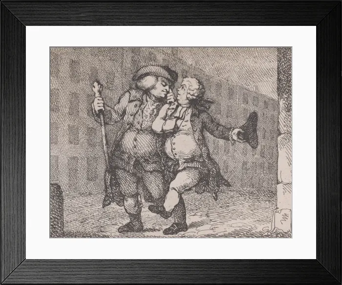 Framed Print : Walking Up the High Street, Edinburgh (Picturesque Beauties of Boswell, Part the F Framed Print : Walking Up the High Street, Edinburgh (Picturesque Beauties of Boswell, Part the F