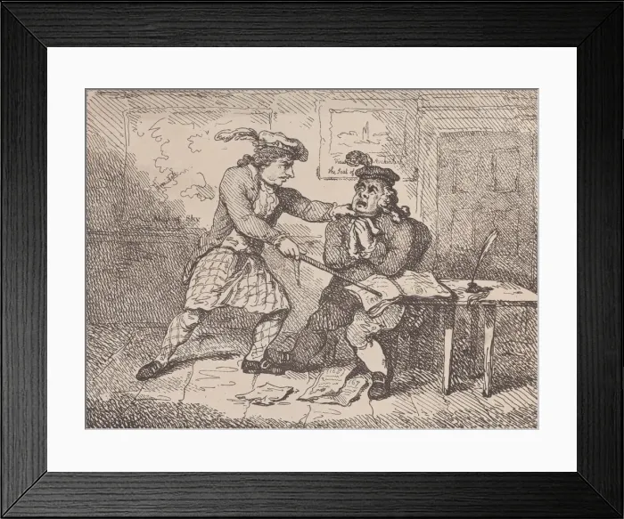 Framed Print : Frontispiece, Revising for the Second Edition (Picturesque Beauties of Boswell, P Framed Print : Frontispiece, Revising for the Second Edition (Picturesque Beauties of Boswell, P