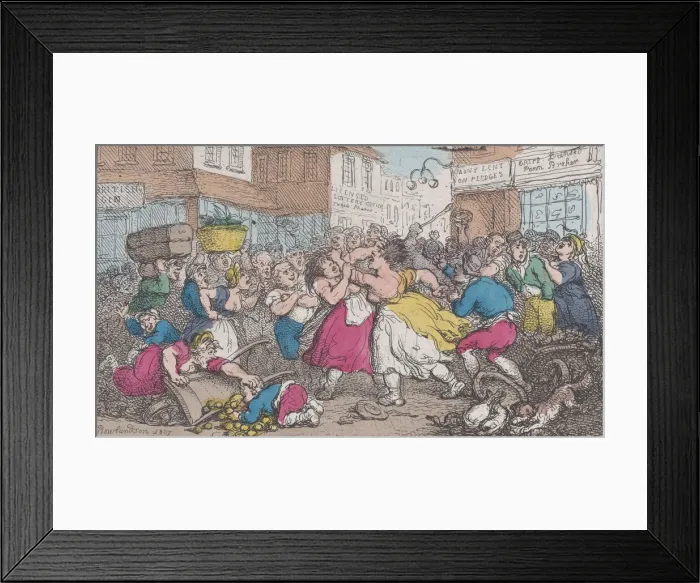 Framed Print : Miseries of London, 1807-08. 1807-08. Creator: Thomas Rowlandson Framed Print : Miseries of London, 1807-08. 1807-08. Creator: Thomas Rowlandson