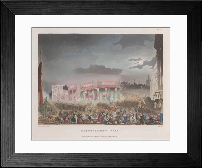 Framed Print : Bartholomew Fair, February 1, 1808. February 1, 1808. Creator: J. Bluck Framed Print : Bartholomew Fair, February 1, 1808. February 1, 1808. Creator: J. Bluck