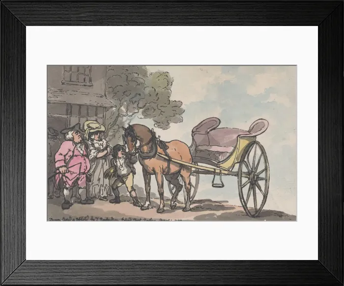 Framed Print : Boy Bringing Round a Citizens Curricle, August 1, 1787. August 1, 1787 Framed Print : Boy Bringing Round a Citizens Curricle, August 1, 1787. August 1, 1787